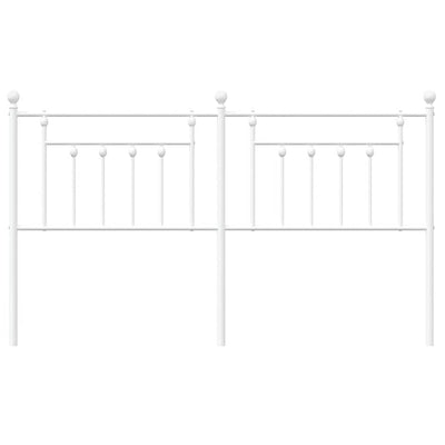 Metal Headboard White 183 cm King