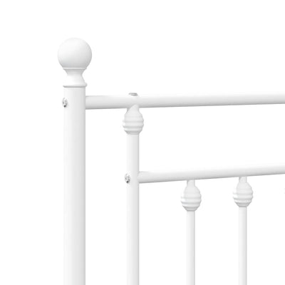 Metal Headboard White 183 cm King