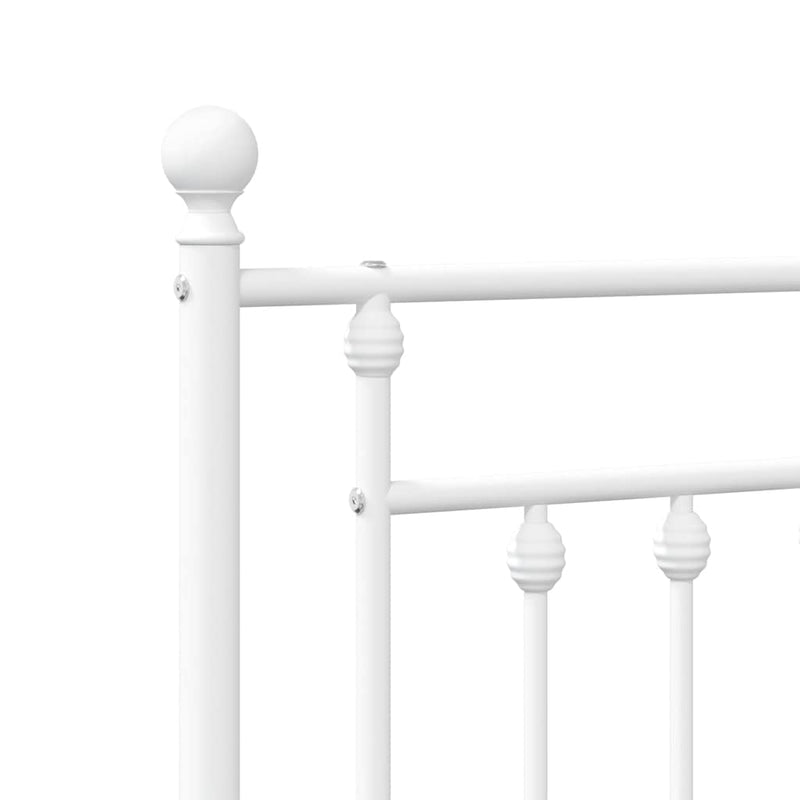 Metal Headboard White 183 cm King