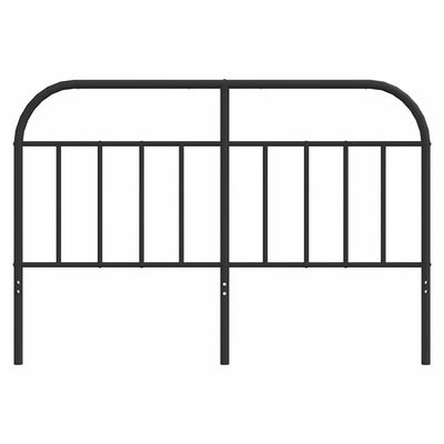 Metal Headboard Black 152 cm Queen