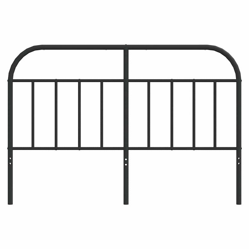 Metal Headboard Black 152 cm Queen