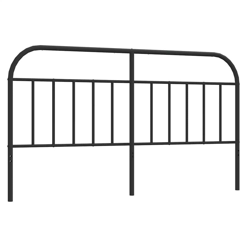 Metal Headboard Black 183 cm King