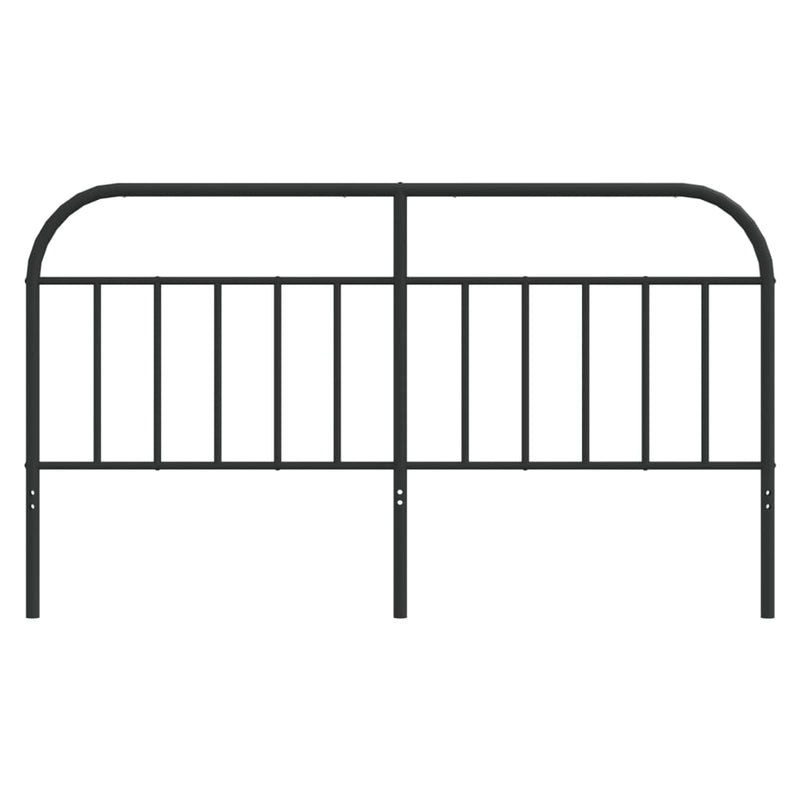 Metal Headboard Black 183 cm King