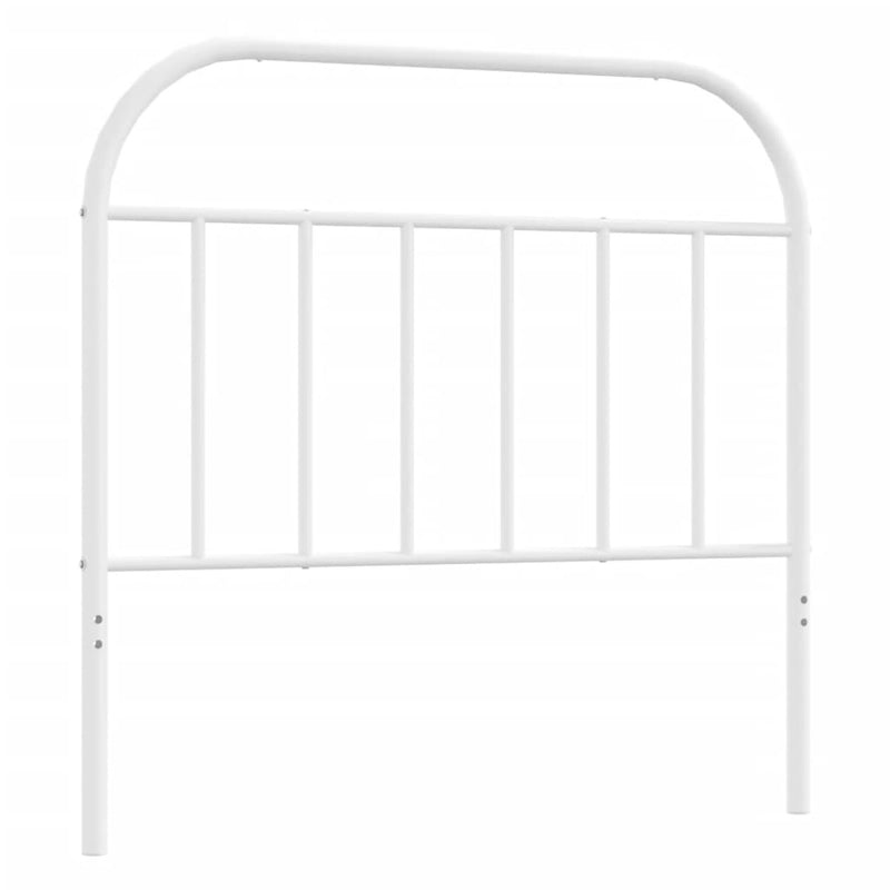 Metal Headboard White 107 cm King Single