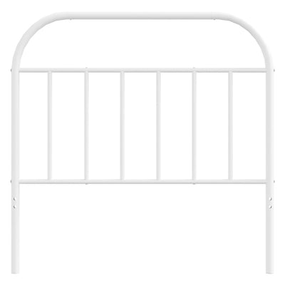 Metal Headboard White 107 cm King Single