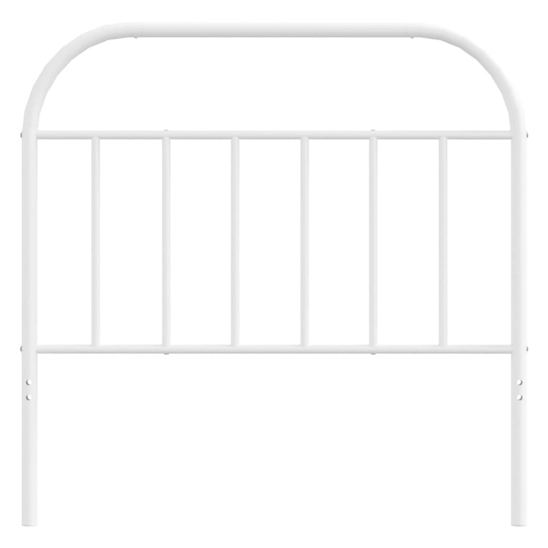 Metal Headboard White 107 cm King Single