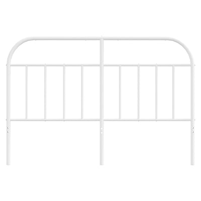 Metal Headboard White 137 cm Double