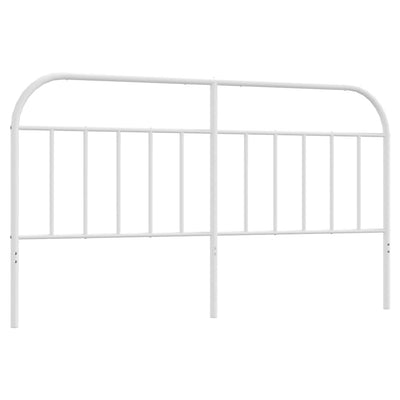 Metal Headboard White 183 cm King