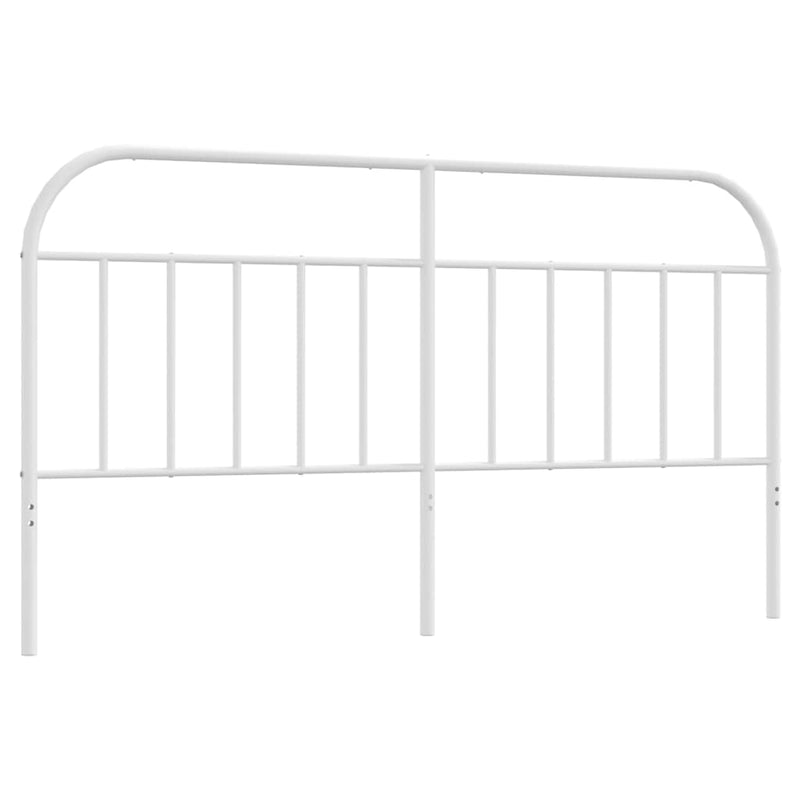 Metal Headboard White 183 cm King