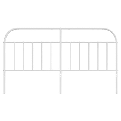 Metal Headboard White 183 cm King