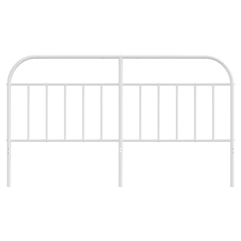 Metal Headboard White 183 cm King