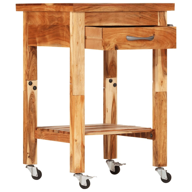 Kitchen Trolley 55x55x89 cm Solid Wood Acacia