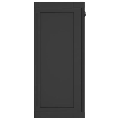 Outdoor Storage Cabinet Black 65x37x85 cm PP