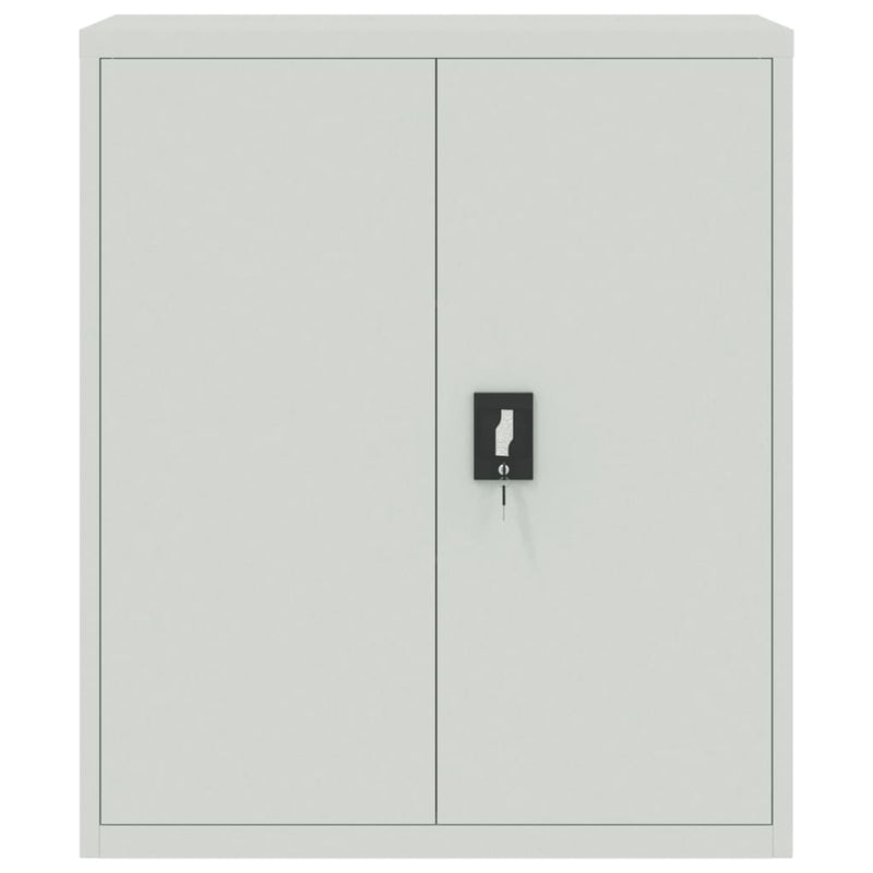 File Cabinet Light Grey 90x40x105 cm Steel