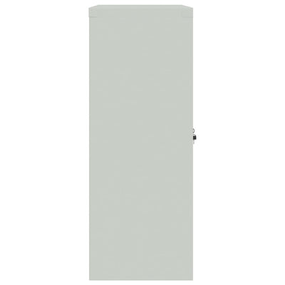 File Cabinet Light Grey 90x40x105 cm Steel