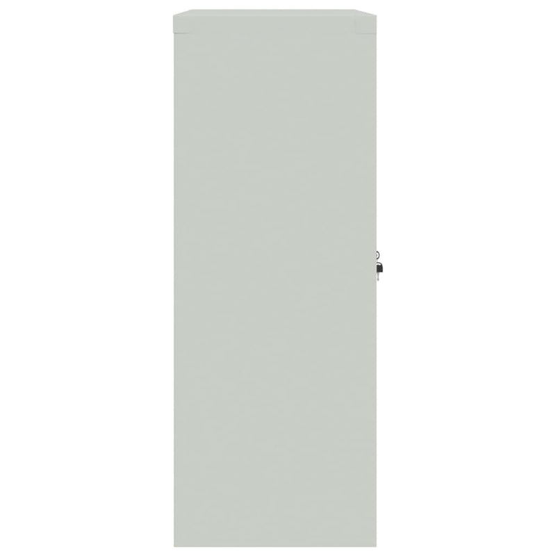 File Cabinet Light Grey 90x40x105 cm Steel