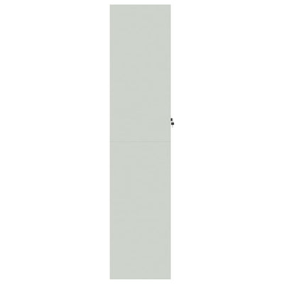 File Cabinet Light Grey 90x40x180 cm Steel