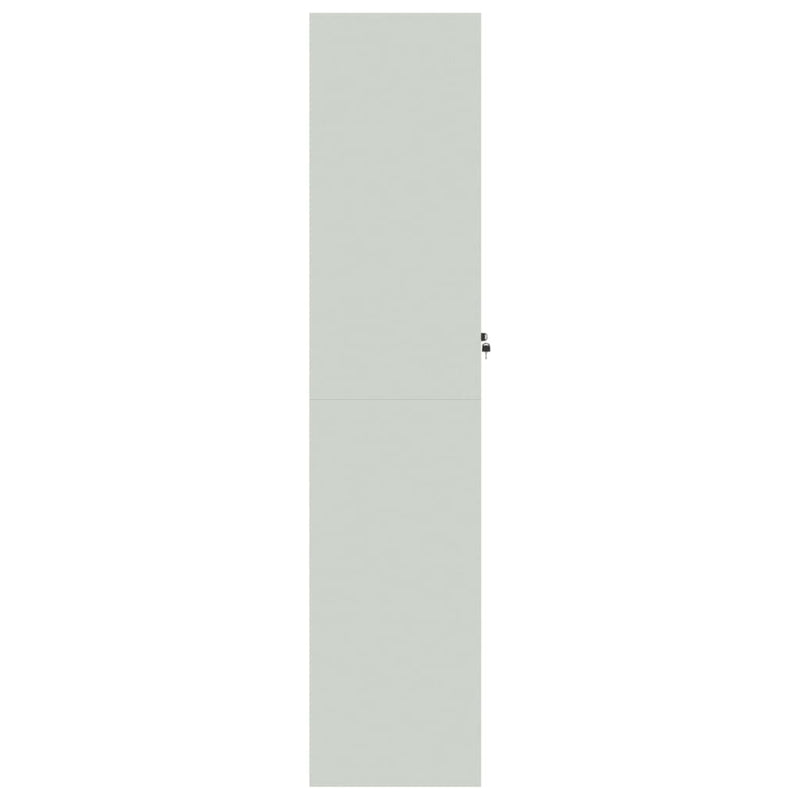 File Cabinet Light Grey 90x40x180 cm Steel