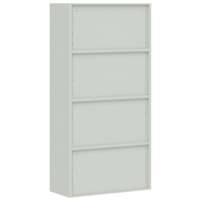 File Cabinet Light Grey 90x40x180 cm Steel