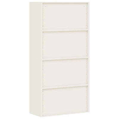 File Cabinet Anthracite and White 90x40x180 cm Steel