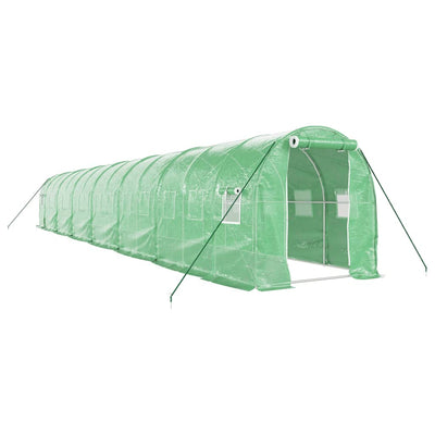 Greenhouse with Steel Frame Green 28 m² 14x2x2 m