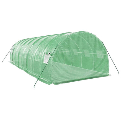 Greenhouse with Steel Frame Green 24 m² 8x3x2 m