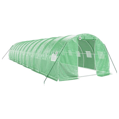 Greenhouse with Steel Frame Green 36 m² 12x3x2 m