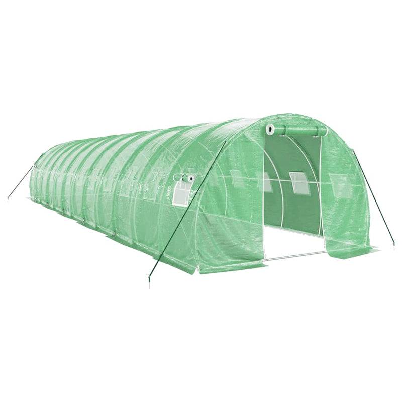 Greenhouse with Steel Frame Green 36 m² 12x3x2 m