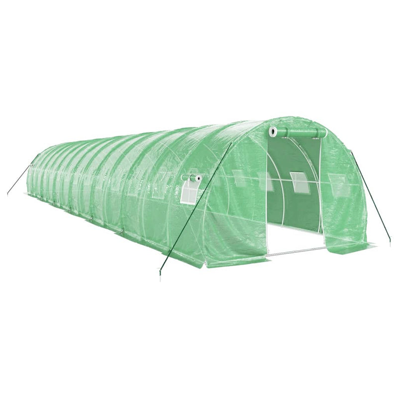 Greenhouse with Steel Frame Green 42 m² 14x3x2 m