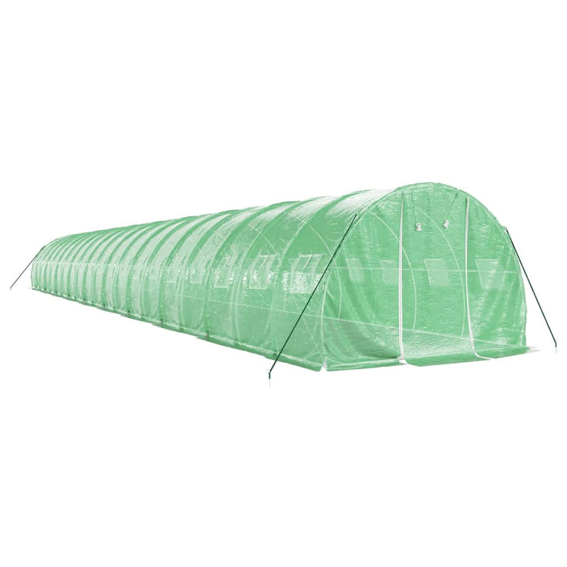 Greenhouse with Steel Frame Green 60 m² 20x3x2 m