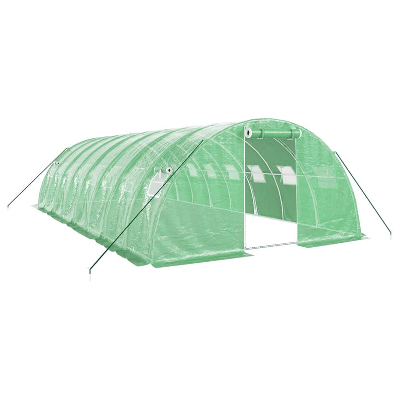 Greenhouse with Steel Frame Green 32 m² 8x4x2 m