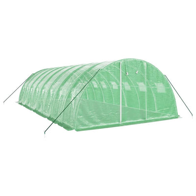 Greenhouse with Steel Frame Green 32 m² 8x4x2 m