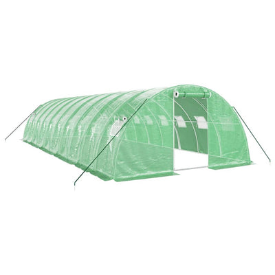 Greenhouse with Steel Frame Green 40 m² 10x4x2 m