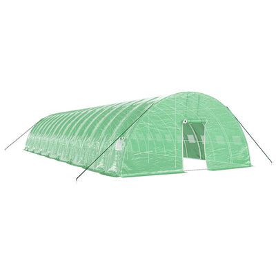 Greenhouse with Steel Frame Green 96 m² 16x6x2.85 m