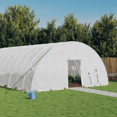 Greenhouse with Steel Frame White 60 m² 10x6x2.85 m