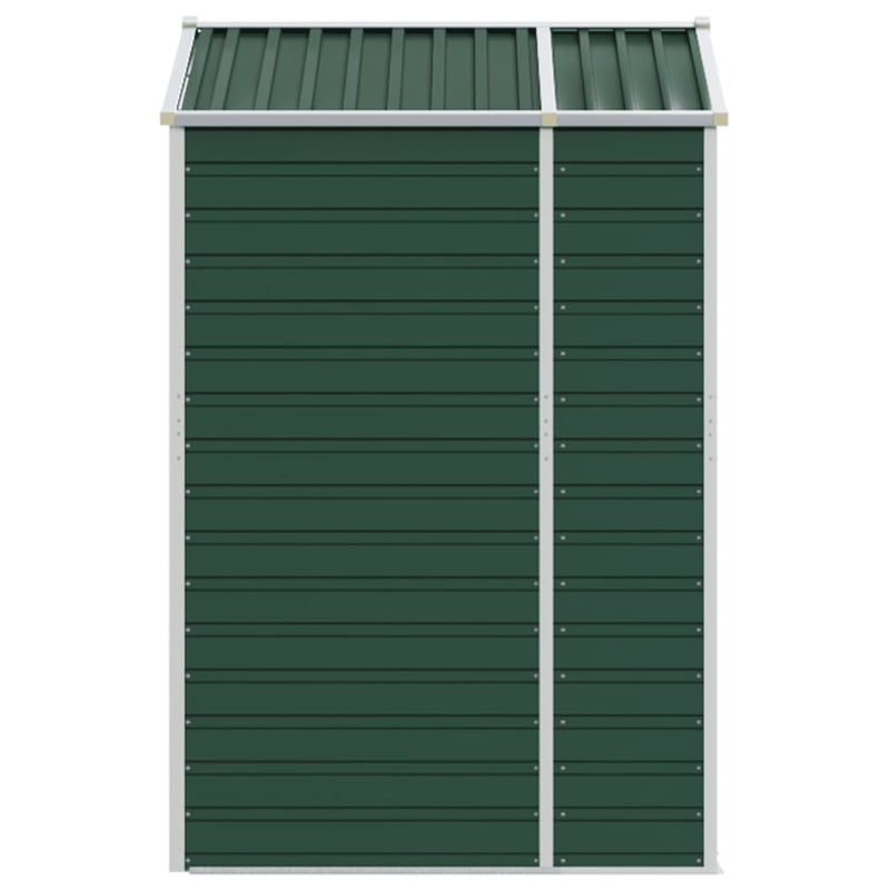 Garden Shed Green 191x130x198 cm Galvanised Steel