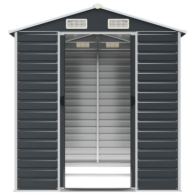 Garden Shed Anthracite 191x215x198 cm Galvanised Steel