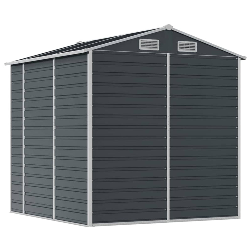 Garden Shed Anthracite 191x215x198 cm Galvanised Steel