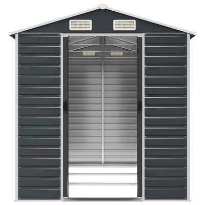 Garden Shed Anthracite 191x300x198 cm Galvanised Steel