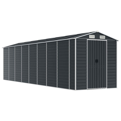 Garden Shed Anthracite 191x725x198 cm Galvanised Steel