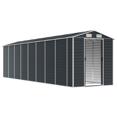 Garden Shed Anthracite 191x725x198 cm Galvanised Steel