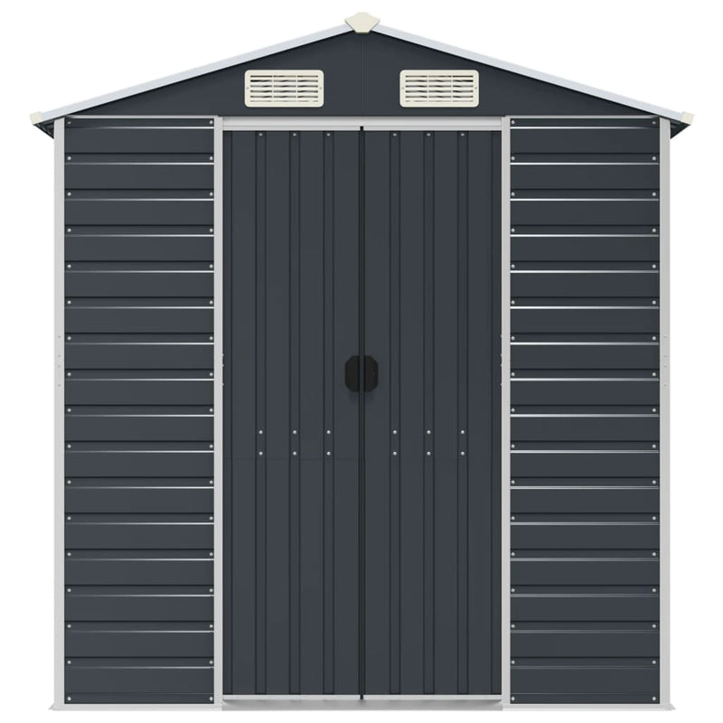 Garden Shed Anthracite 191x725x198 cm Galvanised Steel