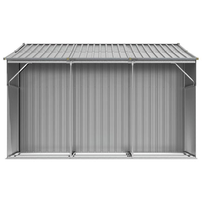 Garden Shed Grey 277x279x179 cm Galvanised Steel