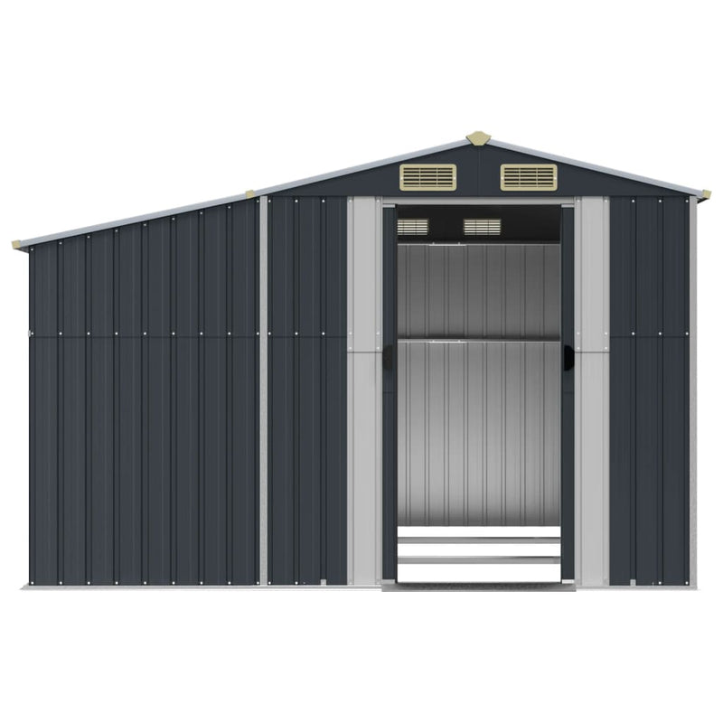 Garden Shed Anthracite 277x279x179 cm Galvanised Steel