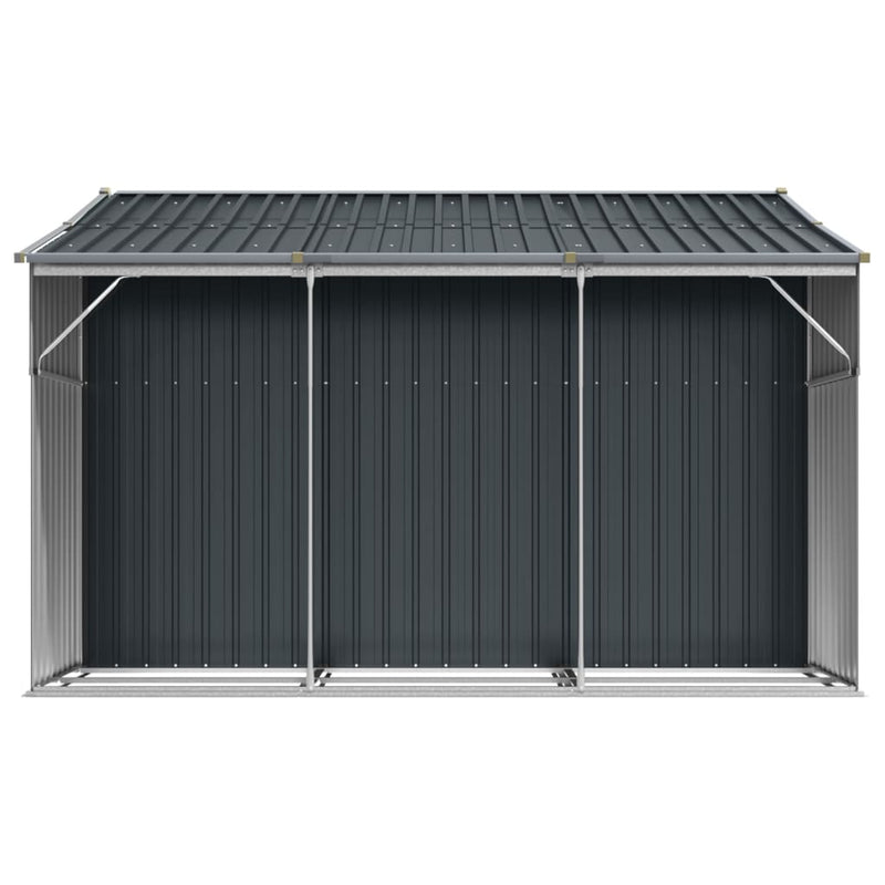 Garden Shed Anthracite 277x279x179 cm Galvanised Steel