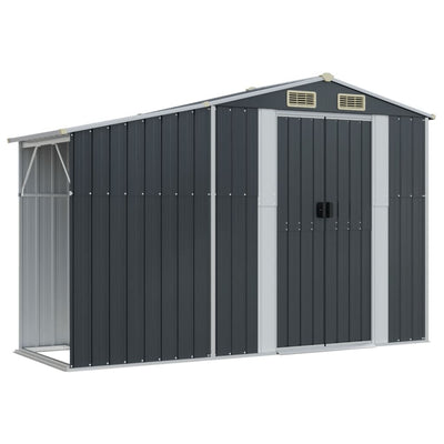 Garden Shed Anthracite 277x279x179 cm Galvanised Steel