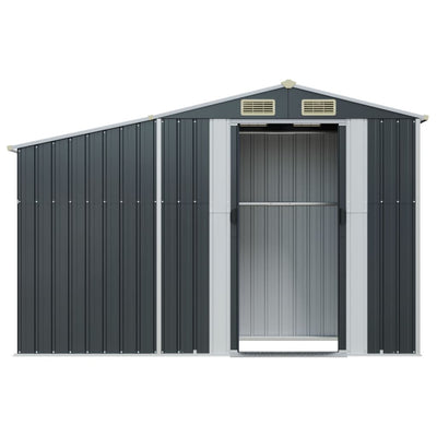 Garden Shed Anthracite 277x93x179 cm Galvanised Steel