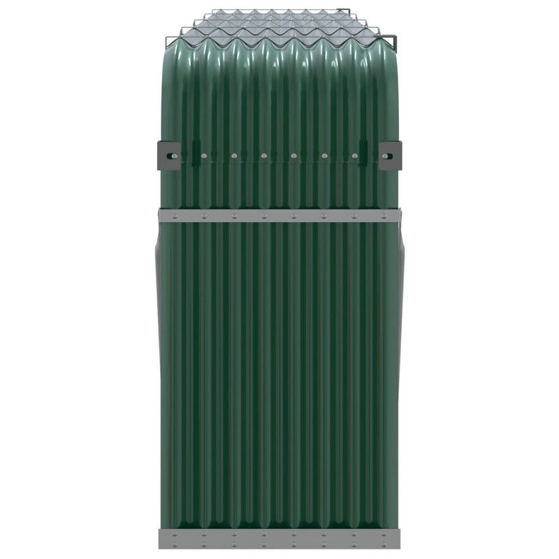 Log Holder Green 300x45x100 cm Galvanised Steel