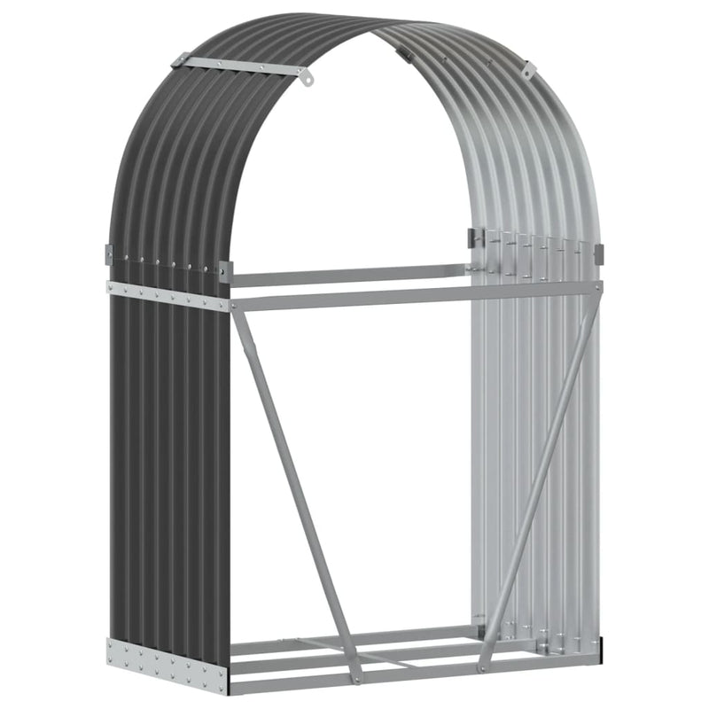 Log Holder Anthracite 80x45x120 cm Galvanised Steel