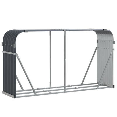 Log Holder Anthracite 180x45x100 cm Galvanised Steel